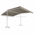 Doubl Sided Manual Retractable Free Standing Two-side Waterproof Retractable Awning